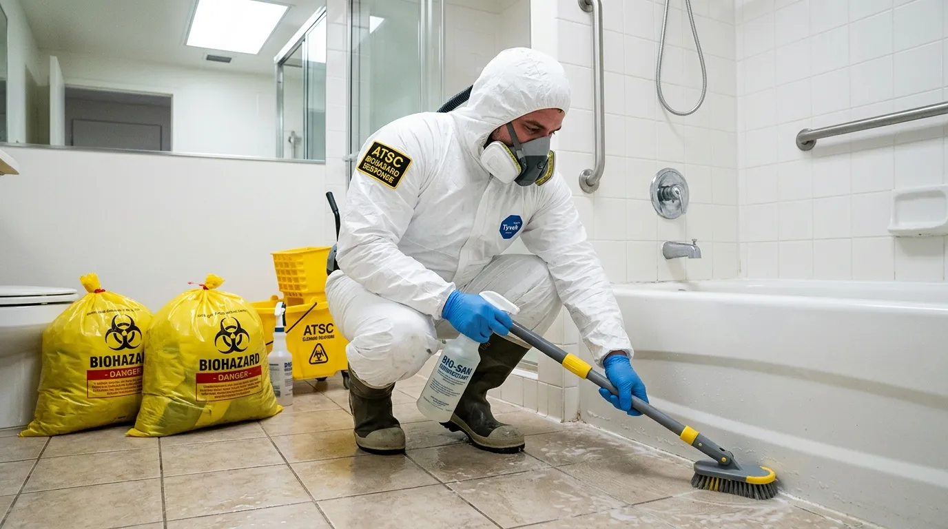 Decontamination equipment deployed for Blood Cleanup in Indianola